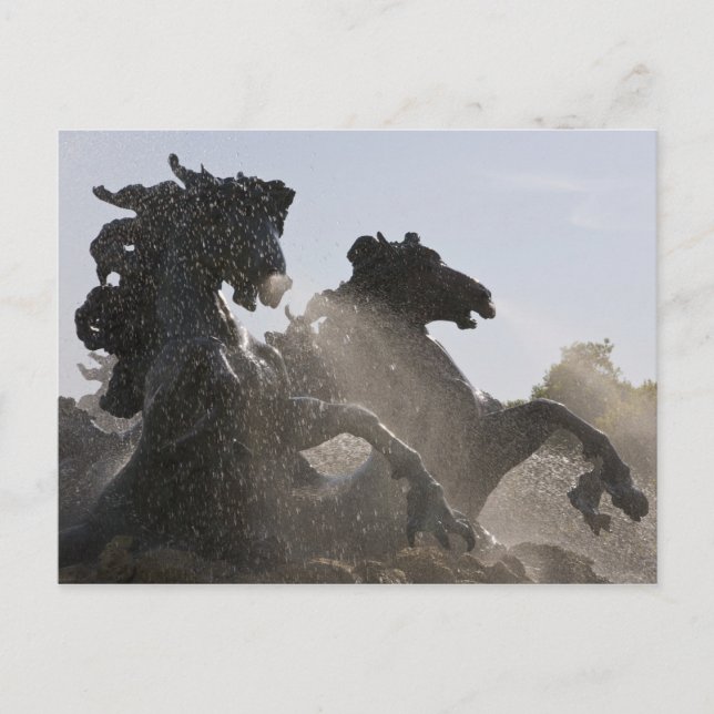 Cartão Postal Fonte, Monumento dos Girondinos, Bordeaux, (Frente)