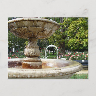 Cartão Postal Fonte no Parque
