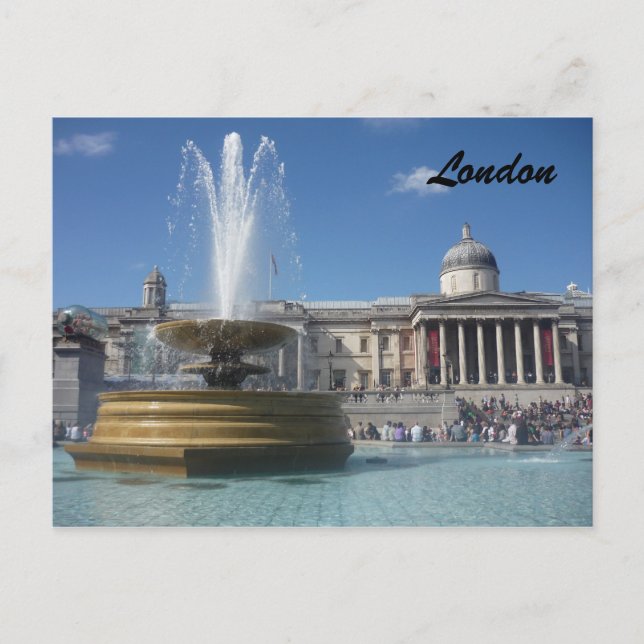 Cartão Postal fonte trafalgar (Frente)