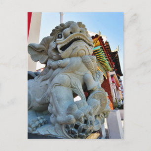 Cartão Postal Foo Dog In Chinatown In Los Angeles