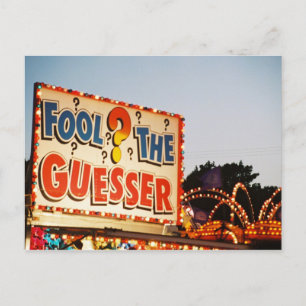 Cartão Postal Fool the Guesser