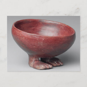 Cartão Postal Foot Bowl, Predynastic Período, Cerâmica Egípcia