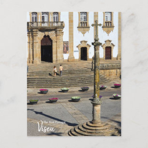 Cartão Postal Fora da Igreja Viseu Portugal