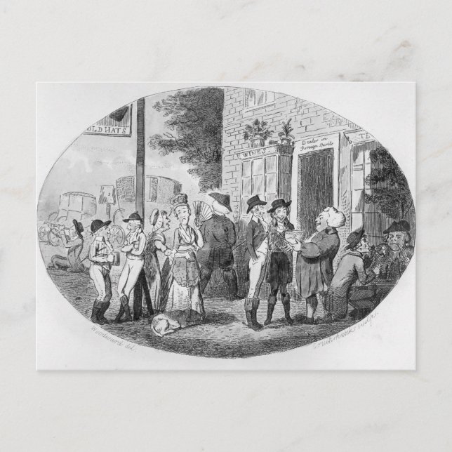 Cartão Postal Fora do velho tapete de chapéus (Frente)