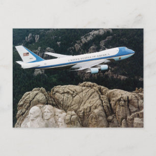 Cartão Postal Força Aérea Um sobre o Monte Rushmore