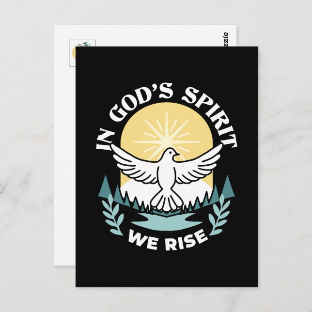 Cartão Postal Força Espiritual em Deus – Cristão Edificante (Frente/Verso)