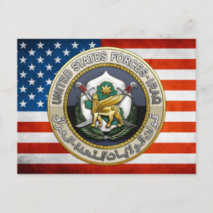 Cartão Postal Forças dos Estados Unidos - Iraque