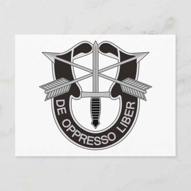 Cartão Postal Forças Especiais SF De Oppresso Liber (Frente)