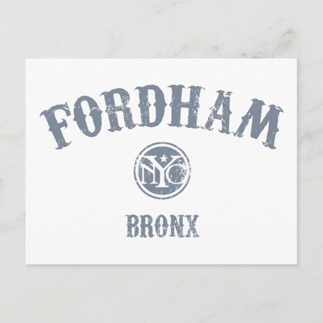Cartão Postal Fordham (Frente)