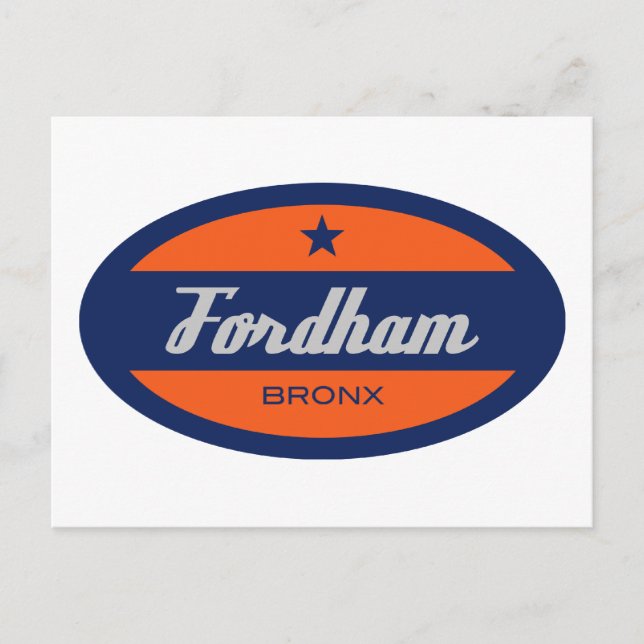 Cartão Postal Fordham (Frente)