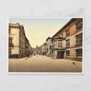Cartão Postal Fore Street, Totnes, o clássico Photochrom da Ing