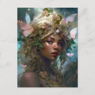 Cartão Postal Forest Ninfh Fairy Girl Fantasy Art