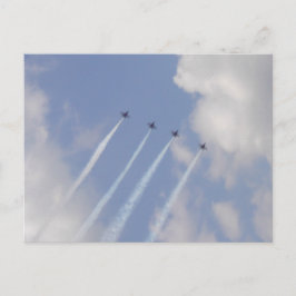 Cartão Postal Formação de Jato Militar de Aeronaves