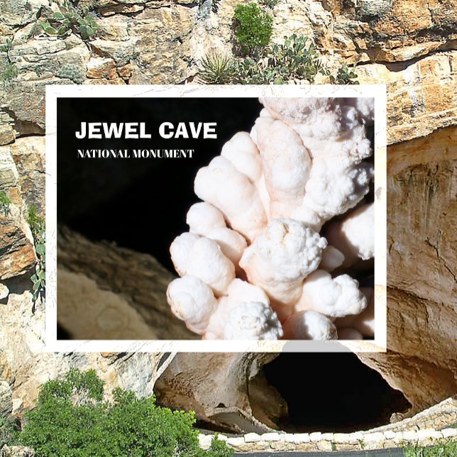 Cartão Postal Formação em Cavernas de Popcorn, Caverna de Jewel, (Criador carregado)