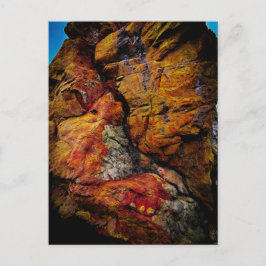 Cartão Postal Formação Rochosa Colorida Textura Mineral Natural