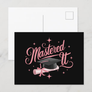 Cartão Postal Formado Mestrado Graduado MBA Graduação