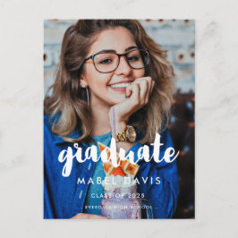 Cartão Postal Formando de fotografia com tipografia moderna