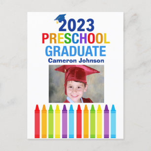 Cartão Postal formando pré-escolar 2023 Graduação de fotos préK 