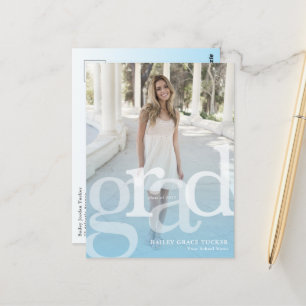 Cartão Postal Formando Simples Azul Sobreposição Azul Claro Em Q