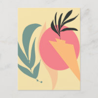 Formas de Ilustração de Planta Abstrata Rosa Amare