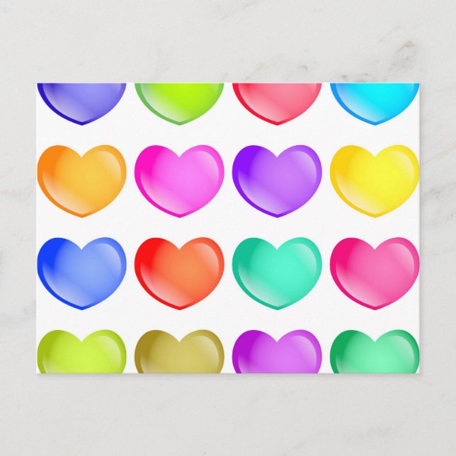 Cartão Postal Formas do Coração (Frente)