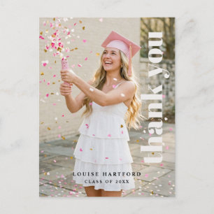 Cartão Postal Formatura Agradecimento de Foto Personalizado El