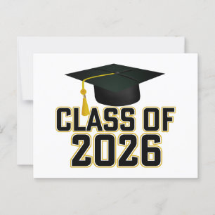 Cartão Postal Formatura da turma de 2026 do Letterman 
