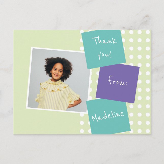 Cartão Postal Formatura de Festa Obrigado Fofinho (Frente)