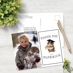 Cartão Postal Formatura do Jardim de Infância do Hamster Fofo Ob