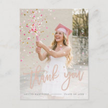 Formatura | Obrigado Foto Personalizada Elegante R