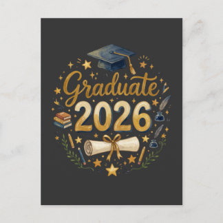 Cartão Postal Formatura Personalizada Turma de 2026 Família Pers