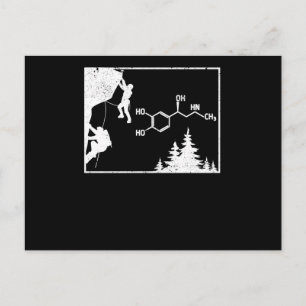 Cartão Postal Fórmula Química Adrenalina de Escalada Bloc