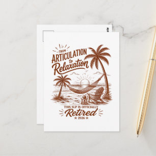 Cartão Postal Formulário de Aposentadoria Articulação para Relax