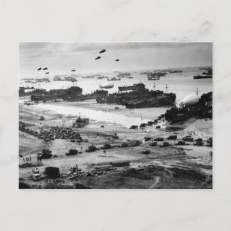 Cartão Postal Fornecimentos Normandia de Praia da Segunda Guerra