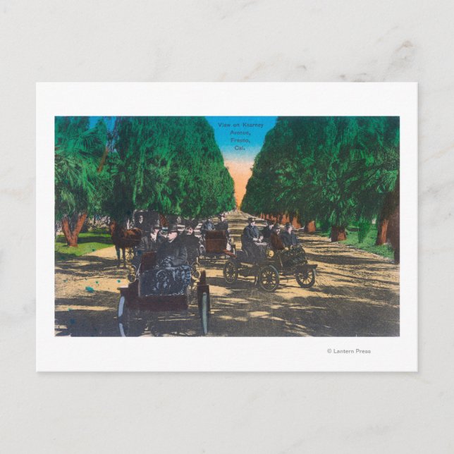 Cartão Postal Fornos Model-T na Kearney AvenueFresno, CA (Frente)