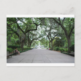 Cartão Postal Forsyth Park em Savannah, GA