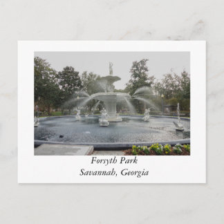 Cartão Postal Forsyth Park Fountain Savannah Georgia