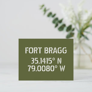 Cartão postal Fort Bragg Latitude Longitude
