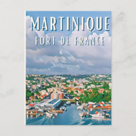 Cartão Postal Fort de France Photo Vintage