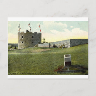 Cartão Postal Fort Henry, Pemaquid Beach Maine 1910 Vintage