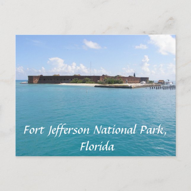 Cartão Postal Fort Jefferson (Frente)