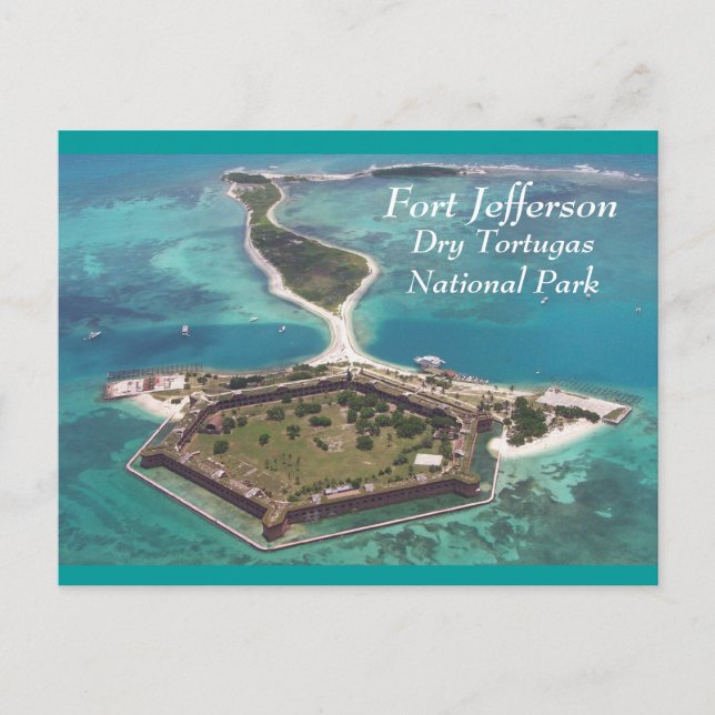 Cartão Postal Fort Jefferson Dry Tortugas (Frente)