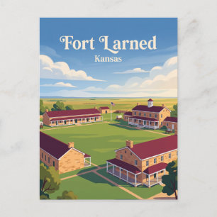 Cartão Postal Fort Larned Kansas