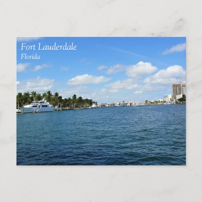 Cartão Postal Fort Lauderdale, Florida (Frente)