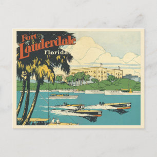 Cartão Postal Fort Lauderdale Flórida 20 anos
