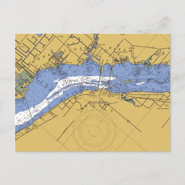 Cartão Postal Fort Myers, Cartão-postal do Gráfico Portuário Náu (Frente)
