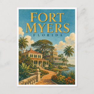 Cartão Postal Fort Myers Flórida GeoSaga