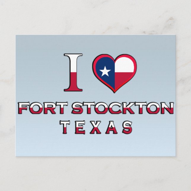 Cartão Postal Fort Stockton, Texas (Frente)