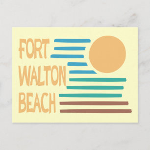 Cartão Postal Fort Walton Beach design geométrico