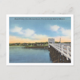 Cartão Postal Fort Walton Beach, ponte levadiça na Flórida
